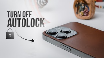 How to Turn Off Autolock on iPhone (tutorial)