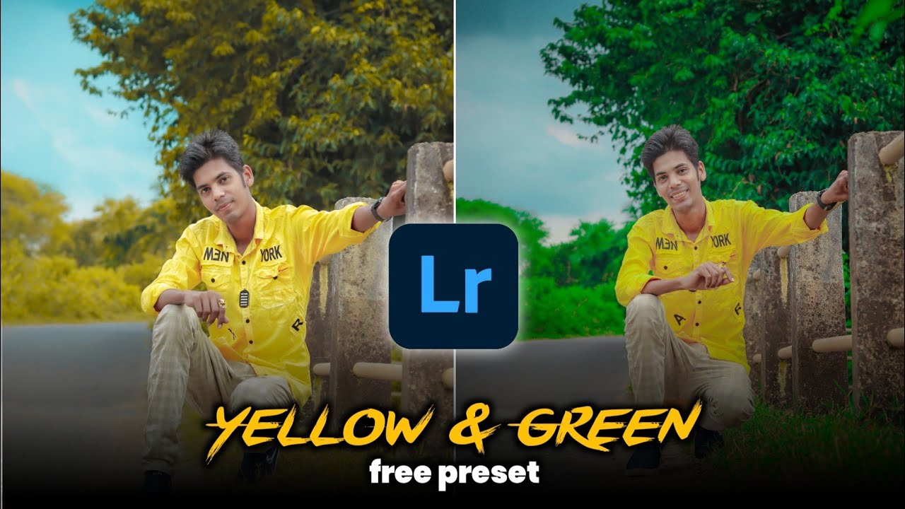 Dramatic Yellow & Green Lightroom Preset for Editing 🔥