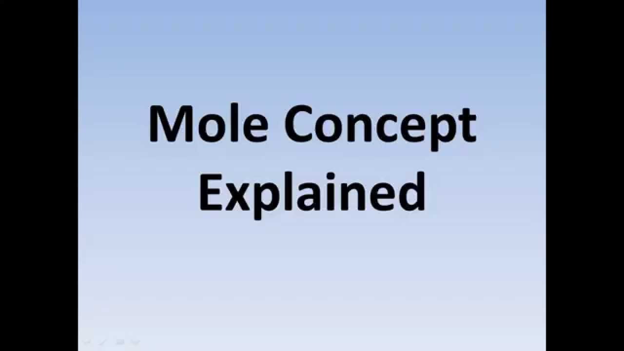 Mole Concept Explained (Quick Chemistry Review) YouTube