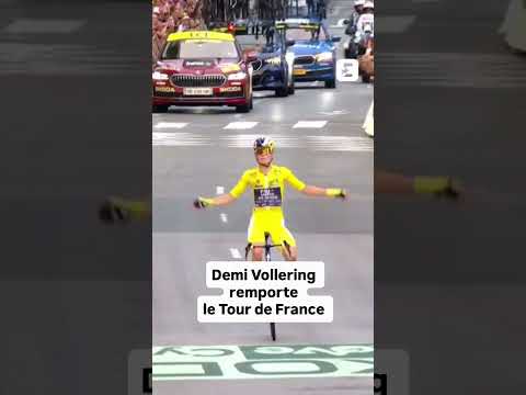 💛 DEMI VOLLERING REMPORTE LE TOUR DE FRANCE !!! #TDFF2026 #shorts #cyclisme