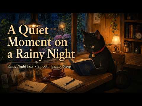 Cozy Rainy Night Lofi Jazz 🌙☕ Music for Late Night Work, Study & Deep Focus