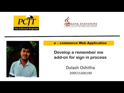 Web Project Task 04 | 1st Year | Java Institute | Dulash Oshitha