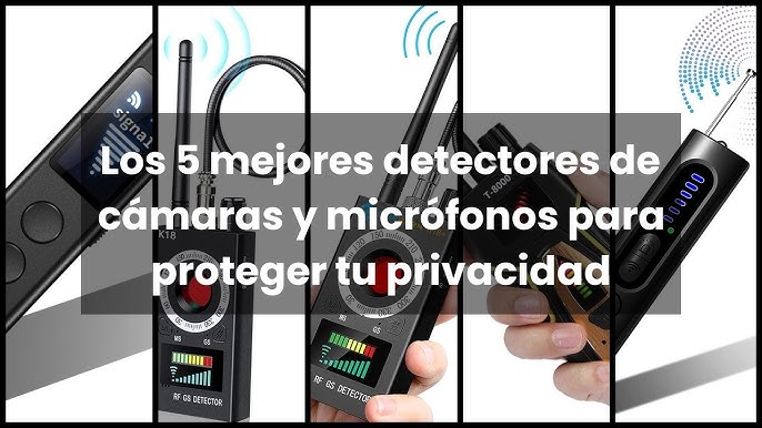 Detector de Micrófonos Ocultos Microespías CC308 Bug Detector Anti-espía de  RF para DECT, Micrófono Oculto Inalámbrico y Aparatos de Escuchar :  : Electrónica