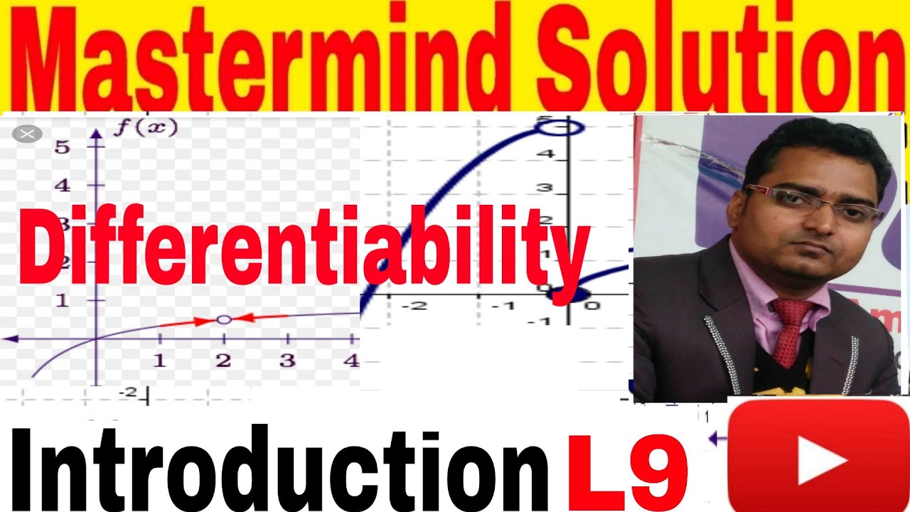 12 MATHS CBSE IIT JEE L 9 Introduction of differentiability - YouTube