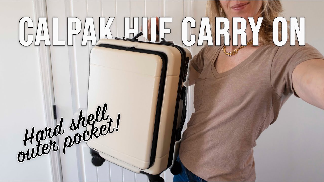 CALPAK HUE CARRY ON with OUTER POCKET 