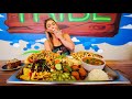 This Seven Course Vegan Challenge is Meant To Feed FOUR.. so I tried it alone!
