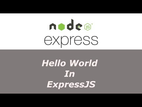 ExpressJS Tutorial - 4 - Hello World In ExpressJS - Hindi
