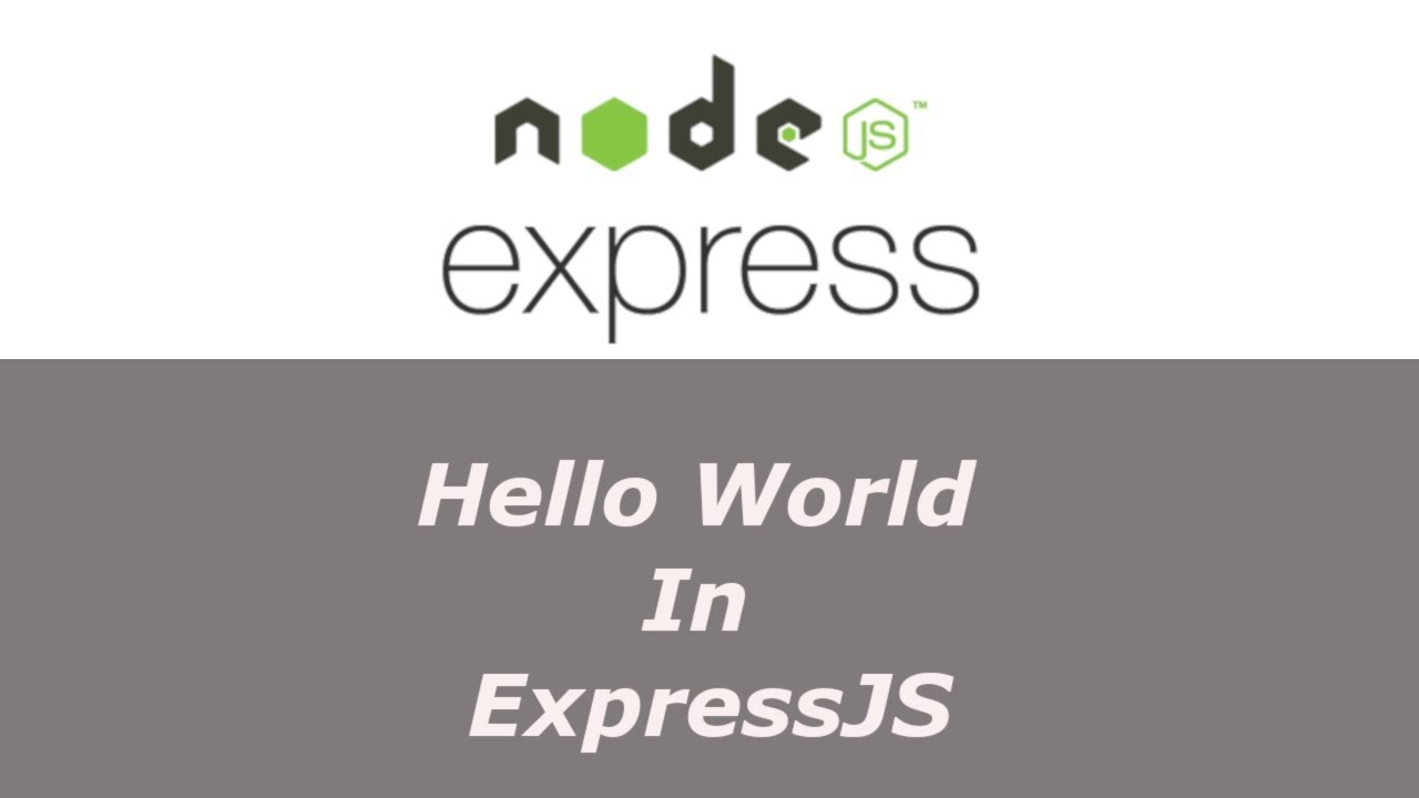 ExpressJS Tutorial - 4 - Hello World In ExpressJS - Hindi - YouTube