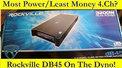 Most Powerful / Least Money 4 Channel on the Market? Rockville DB45 Amp Dyno and Unboxing! 