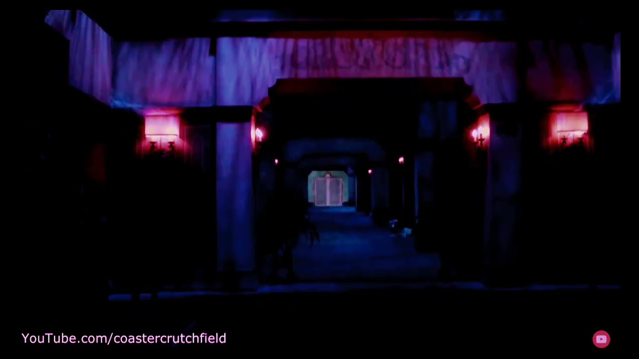 Tower of terror DCA saturation lowlight ride hallway scene peppers ghost source audio.