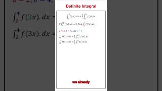 Properties Of The Definite Integral Example 5 #vce #math #mathmethods