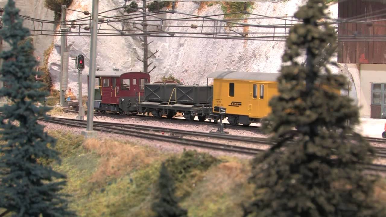 Maloja Narrow Gauge Swiss Model Railway YouTube