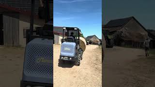 ⚡PV-Strom nutzen zum Rundballen transportieren mit dem MONA Terra Hoflader auf dem Pferdebetrieb