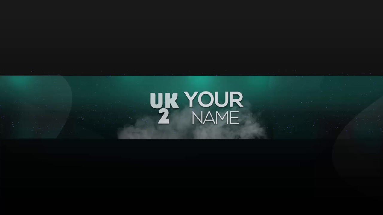 Clean Photoshop Logo/text YouTube Banner Template (Free Download)