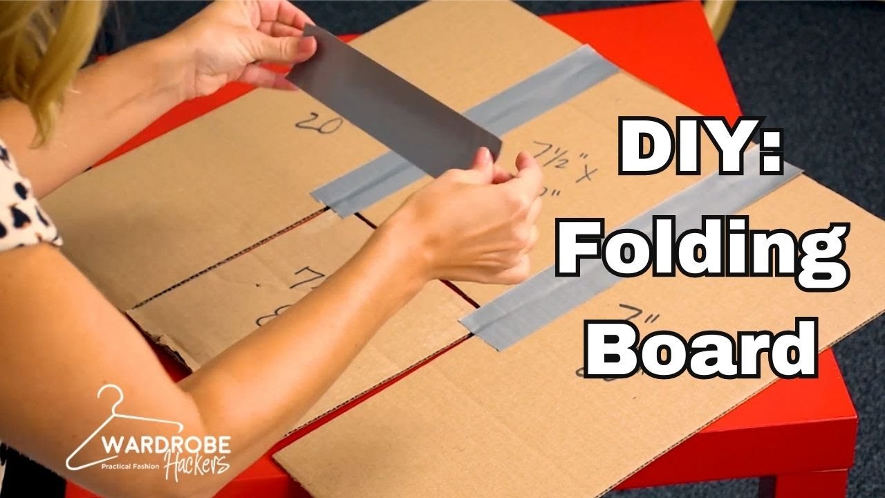 How to Make a DIY Kids Shirt Folding Board for Super Cheap 