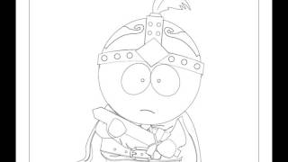 Coloring South Park -- Stan Marsh