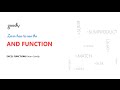 AND Function in Excel