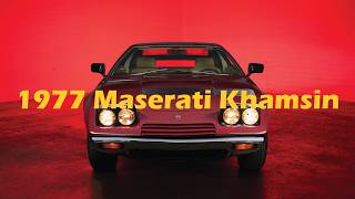 1977 Maserati Khamsin walk around and drive through DTLA  Maserati Khamsin Us Spec