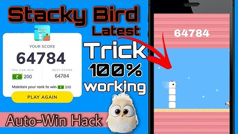 MX Player Stacky Bird game hack trick || #maalik. || MX player new hack trick