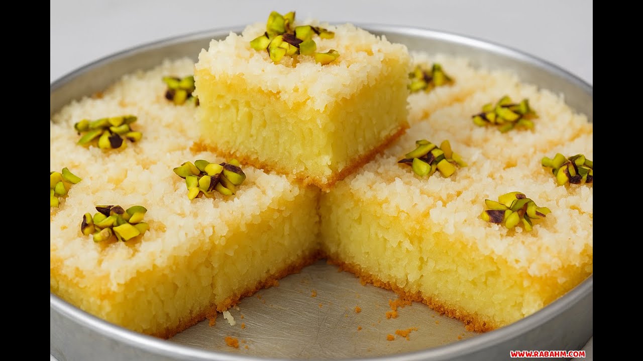 كيكة جوز الهند الهشة بطعم ناعم يذوب من أول قضمة #كيك #جوز_الهند وا كيكة جوز الهند الناعمة بطعم بيجنن