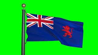 Flag of Kenya (1921–1963) (green screen)