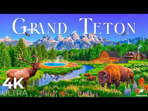 Grand Teton Nationnal Park 4K – Untamed Landscapes, Alpine Lakes & Wildlife Wonders