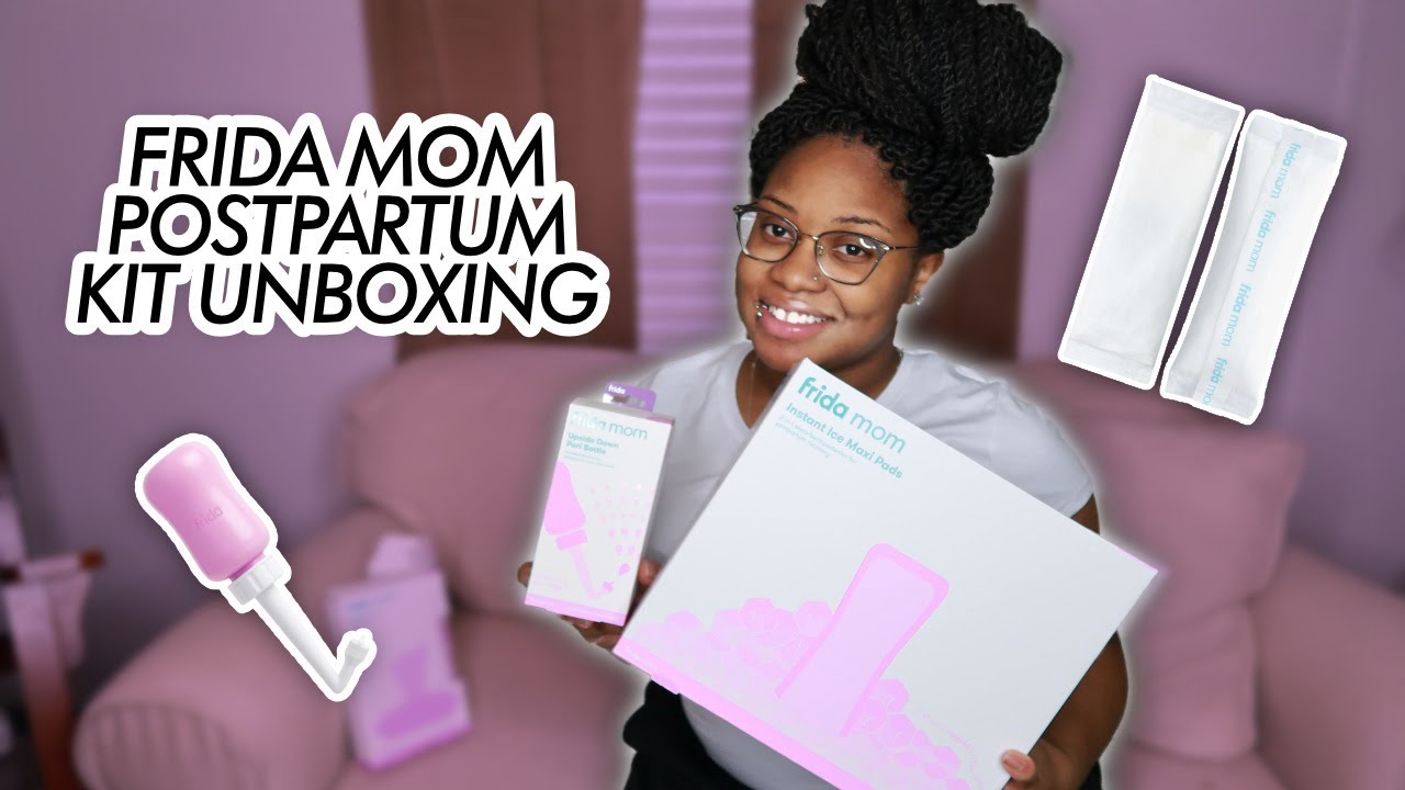 FRIDA MOM POSTPARTUM KIT UNBOXING AND REVIEW + 2 WEEKS POSTPARTUM UPDATE 