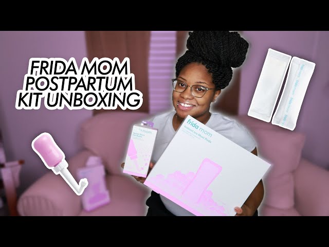 FRIDA MOM LABOR & DELIVERY POSTPARTUM KIT! Unboxing & Review 