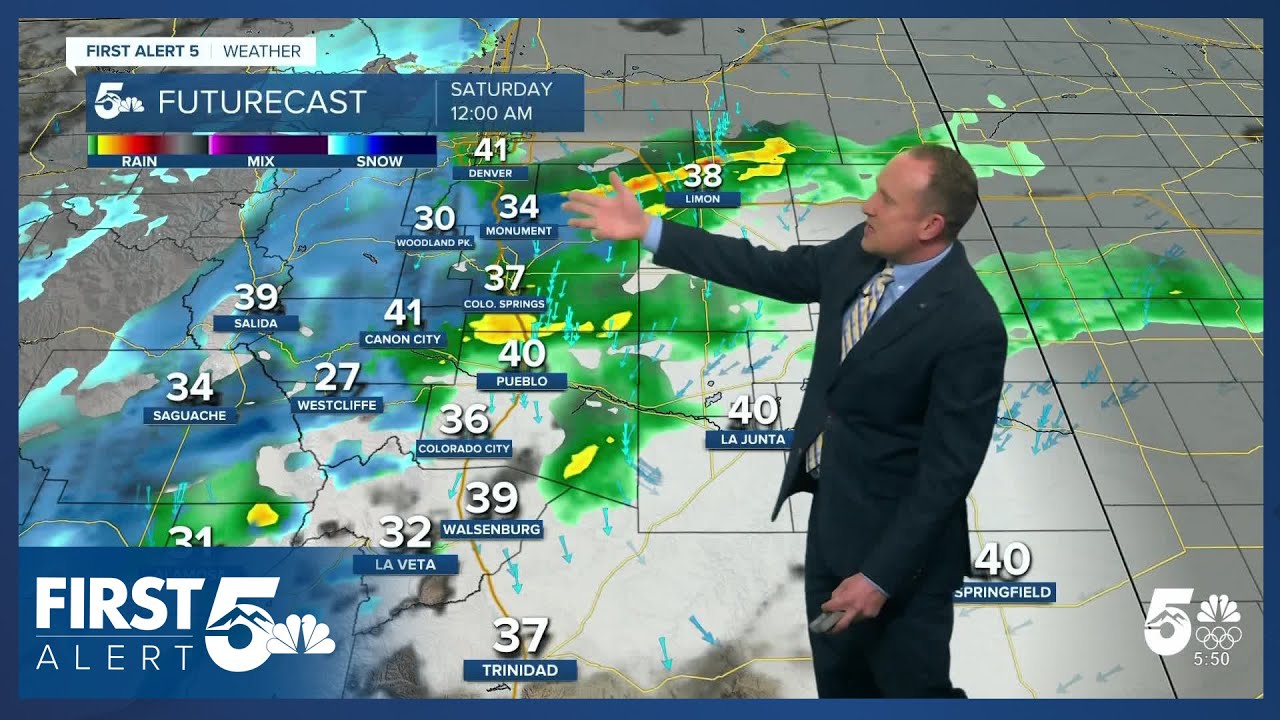 Spring-like storm will bring rain and snow to Southern Colorado Friday ...