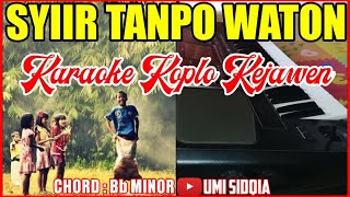 SYI'IR TANPO WATON-KARAOKE SHOLAWAT VERSI KOPLO KEJAWEN | KARAOKE SHOLAWAT KOPLO TERBARU 2021