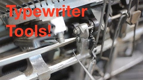 Typewriter Video Series - Episode 235: Tools!