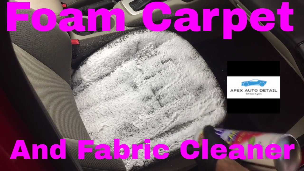 Foam Carpet And Fabric Cleaner, 409 Carpet Cleaner On Car Seats