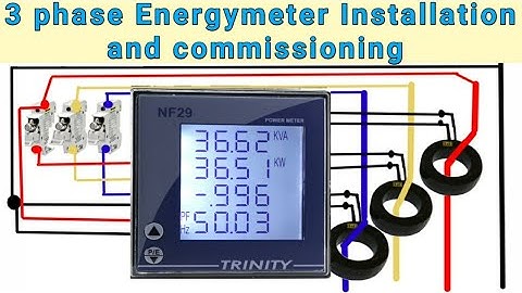 3 Phase Energymeter Installation & commissioning | Trinity NF 29  Energymeter  connection with CT