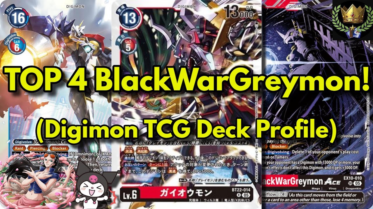 BlackWarGreymon - Обзор колоды из топ-4! (Лидер местного турнира) 