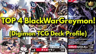 BlackWarGreymon - Top 4 Deck Profile! (Locals Topping) #digimon #digimontcg #digimoncardgame
