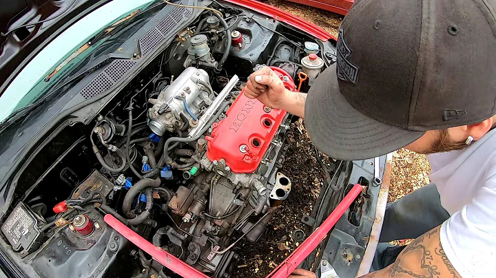 Ebay D16 Turbo civic build part3 (taking the vtec head off)