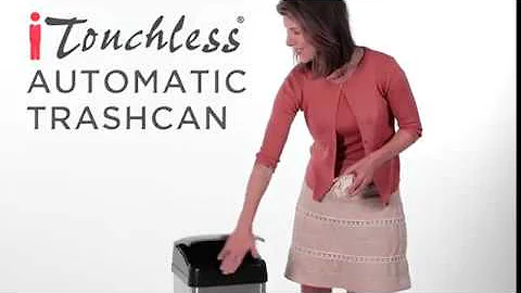 iTouchless 13 Gallon Stainless Steel Automatic Trash Can with Odor Control System