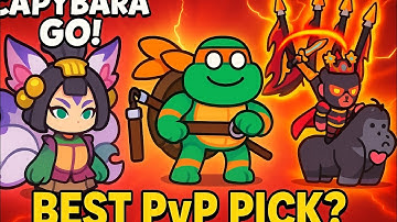 BEST PvP Adventurer in Capybara GO!?  Donatello vs Michelangelo vs Daji (FINAL TEST)
