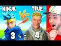 Reacting to NINJA vs TFUE! (ALL Fortnite 1vs1 BATTLES)