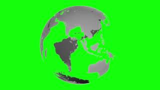 Earth Rotate Full Hd Greenscreen