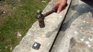 Confidex Ironside Metal Tag - Ruggedness Test - survived and working well after 3 Impact tests