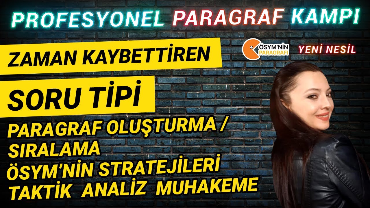 Paragraf Oluşturma / Sıralama  | Profesyonel Paragraf Kampı #HaleHoca