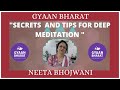  secrets and tips of deep meditation by neeta bhojwani  gyaan bharat 