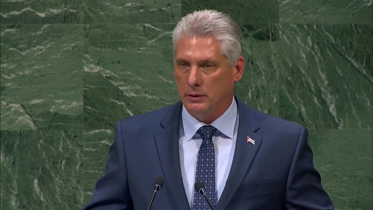 Cuban president addresses United Nations for first time