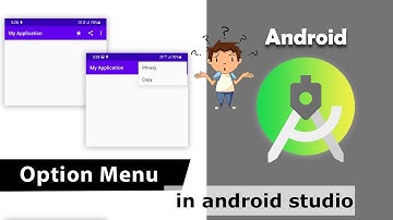 Create Option Menu in android studio | Option Menu | set icon in actionbar in android | Part 1| #50