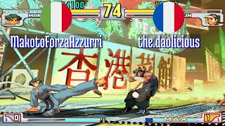 FT5 @sfiii3nr1: MakotoForzaAzzurri (IT) vs the.daolicious (FR) [SF III 3rd Strike Fightcade] Aug 24