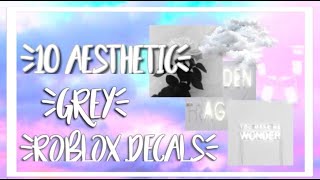 10 Aesthetic Grey Roblox Decals for Bloxburg! //Roblox