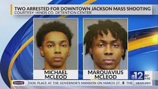 Two men arrested for mass shooting in downtown Jackson