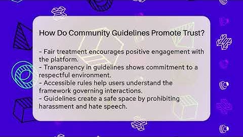How Do Community Guidelines Promote Trust? - Everyday-Networking