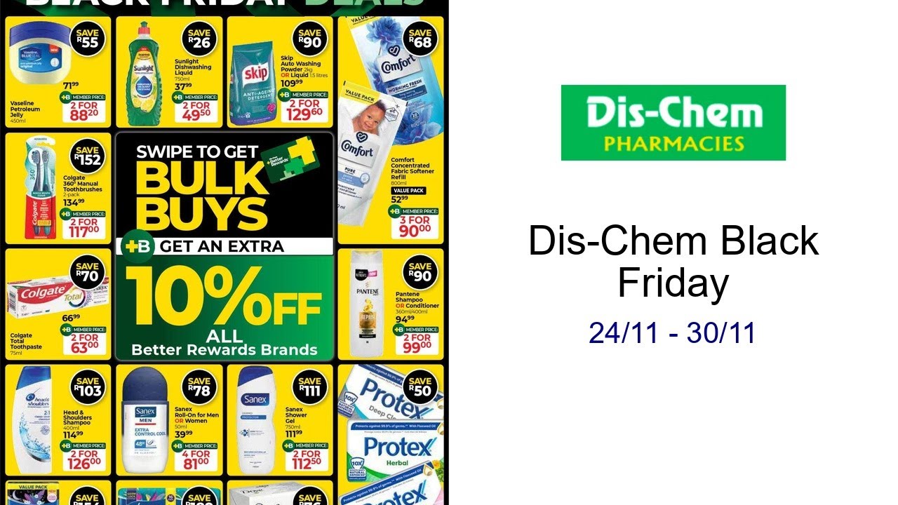 Dis-Chem Black Friday 24/11 - 30/11